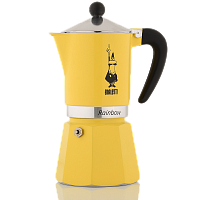 Гейзерная кофеварка Bialetti Rainbow 3 порции (желтая)